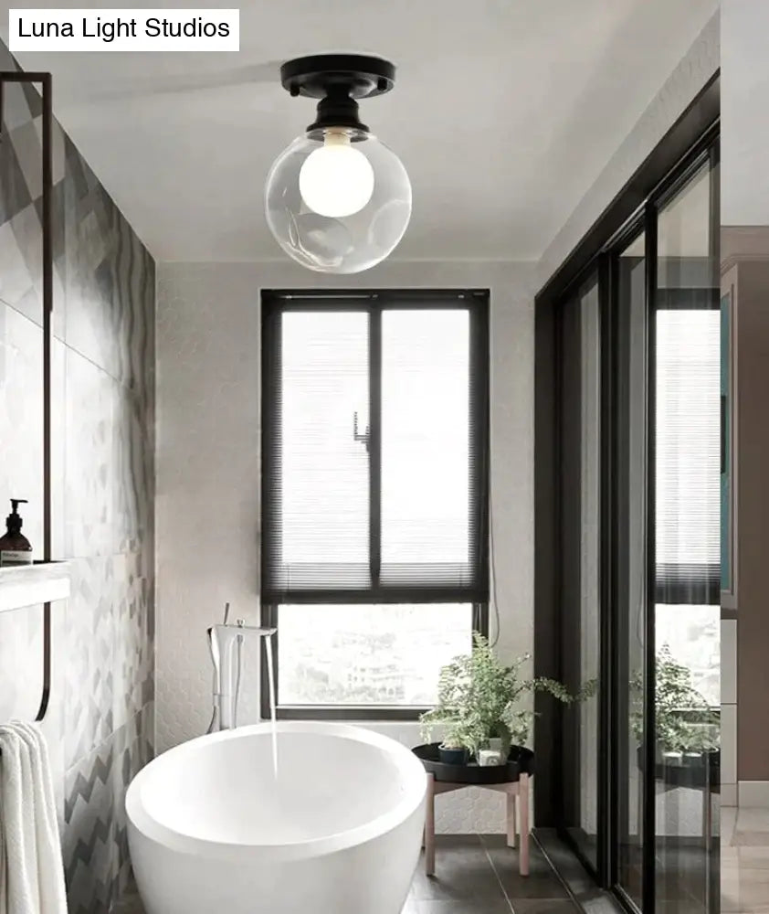 Chana - Modern Minimalist Glass Bulb Lamp Ceiling Lamp Ceiling