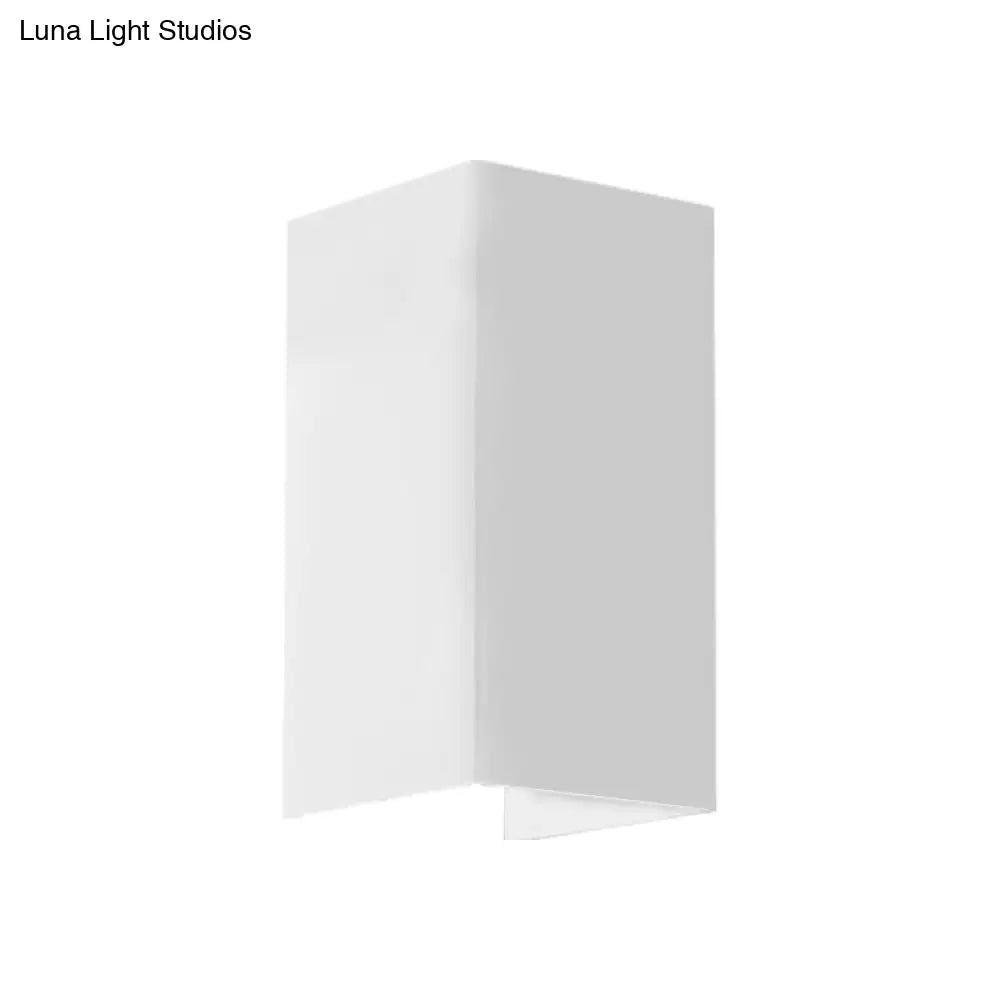 Contemporary Led Wall Sconce In Metal Gold/Coffee/Grey For Bedroom