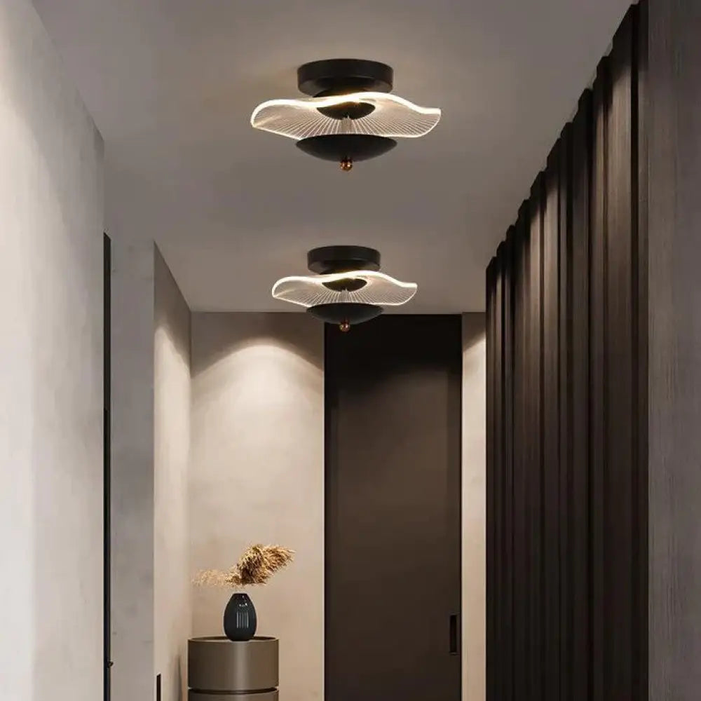 Hayden - Creative Personality Modern Aisle Light Corridor Ceiling Lamp black B 23CM / White light Ceiling