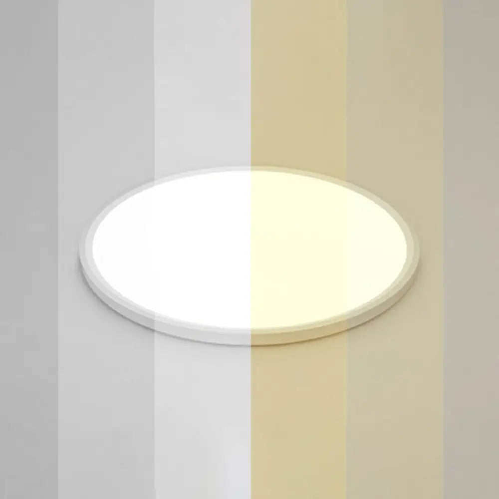 Led Ceiling Mount Fixture - Ultrathin & Simple Acrylic Flushmount Lighting In White / 19.5’