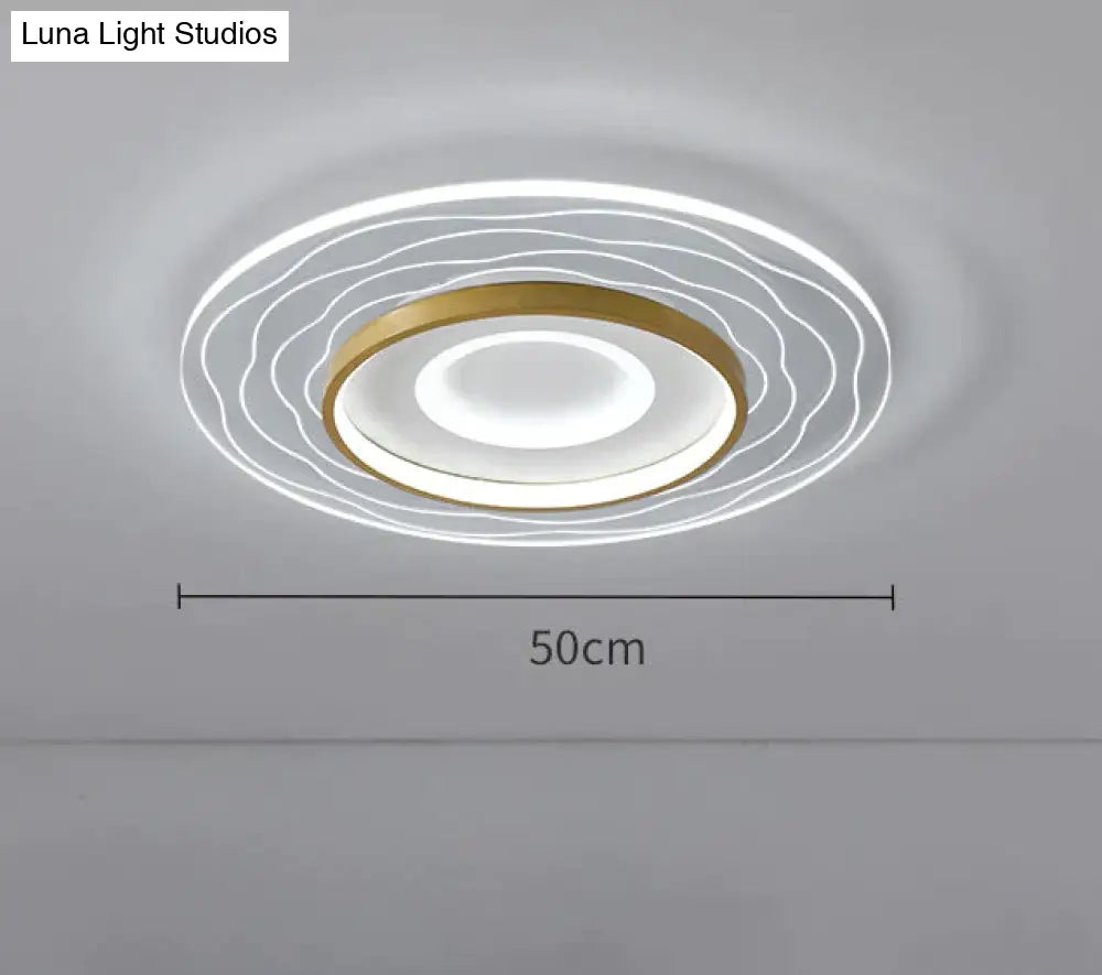 LED Modern Simple Circular Square Bedroom Dining Room Ceiling Lamp Ceiling