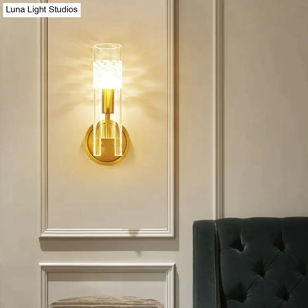 Light Luxury New Study Room Bedside Corridor Full Copper Wall Lamp Single head / Without light source Copper Wall Lamps