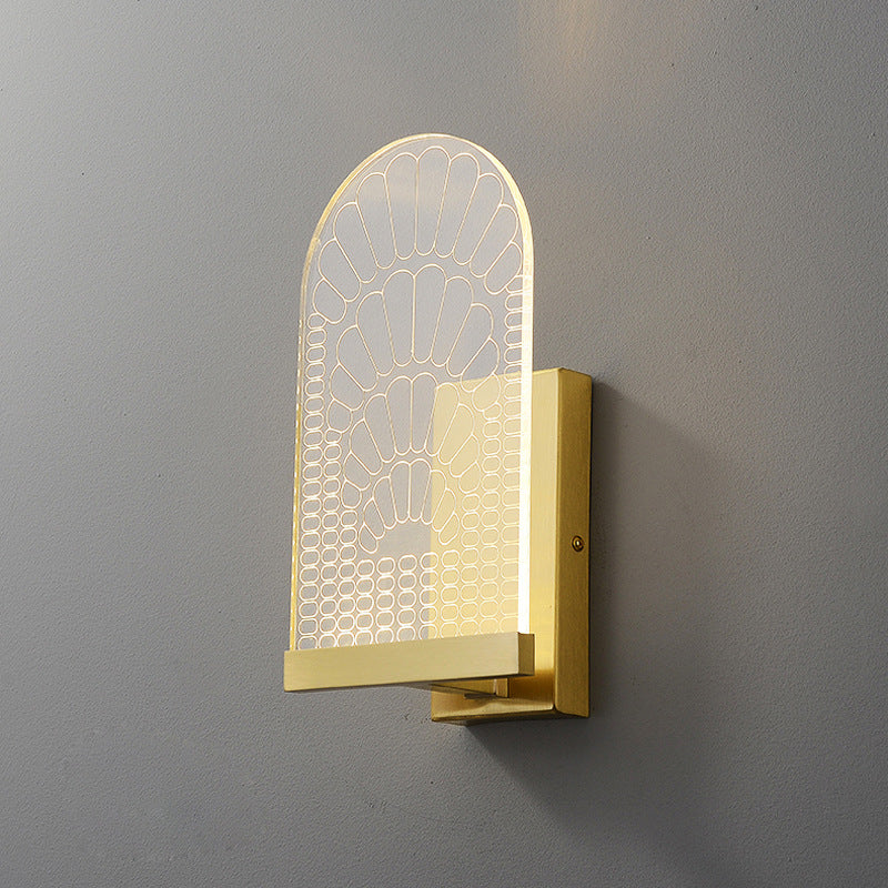 Light Luxury Post-Modern All-Copper Wall Lamp Copper Lamps