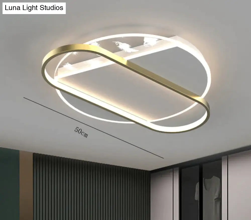 Luxury Feather Ceiling Lamp Living Room Bedroom Dining Room Lamp Creative Lamps Ceiling