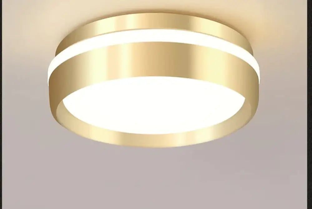 Mara-Modern Minimalist Gateway Round Gold LED Small Ceiling Lamp Golden / 12W warm light Ceiling