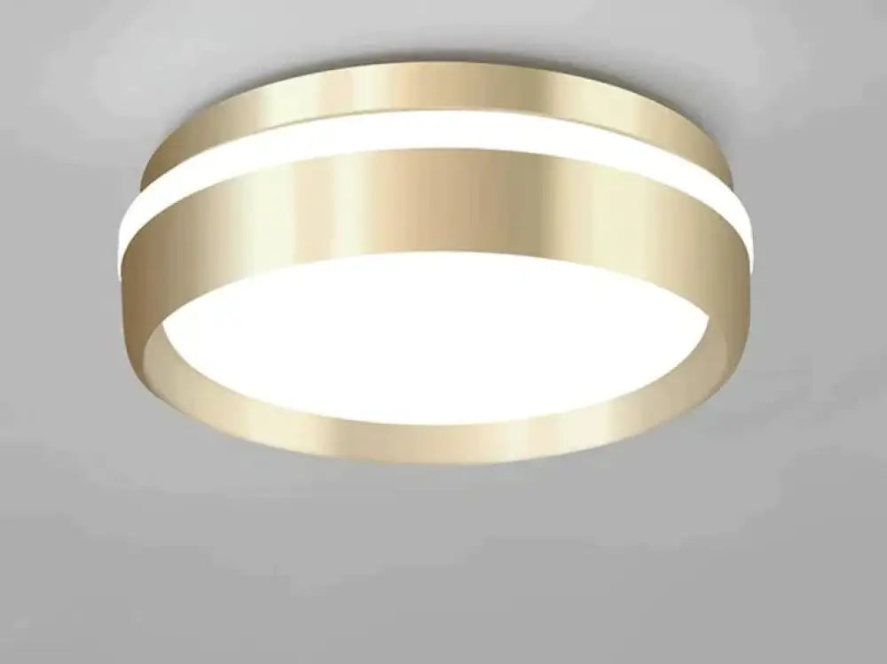 Mara-Modern Minimalist Gateway Round Gold LED Small Ceiling Lamp Golden / 12W white light Ceiling