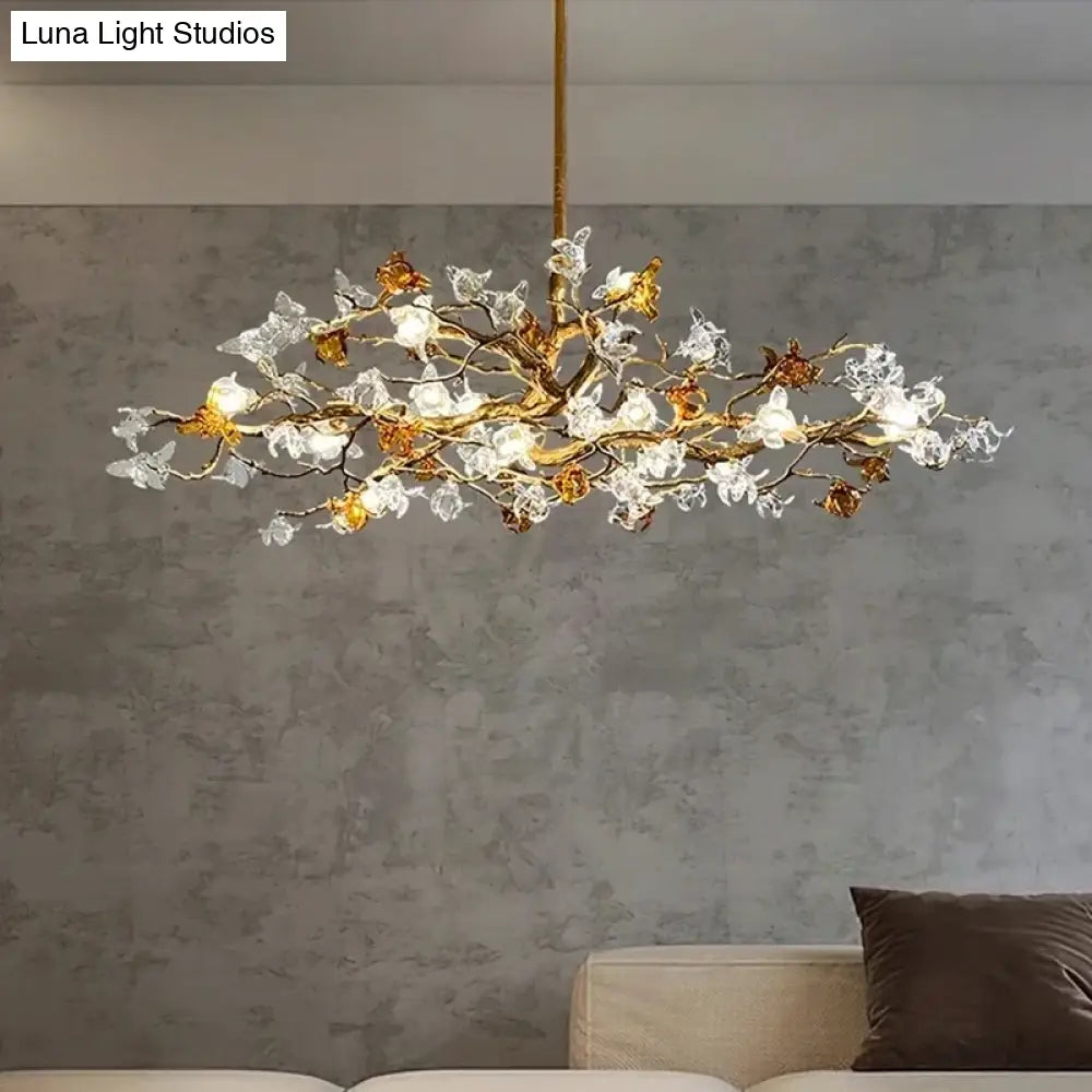 Maravelle Copper Branch Chandelier – Retro Luxury Pendant Light