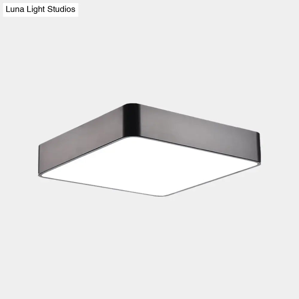 Minimalist Geometric Metal Led Ceiling Mount Light For Offices