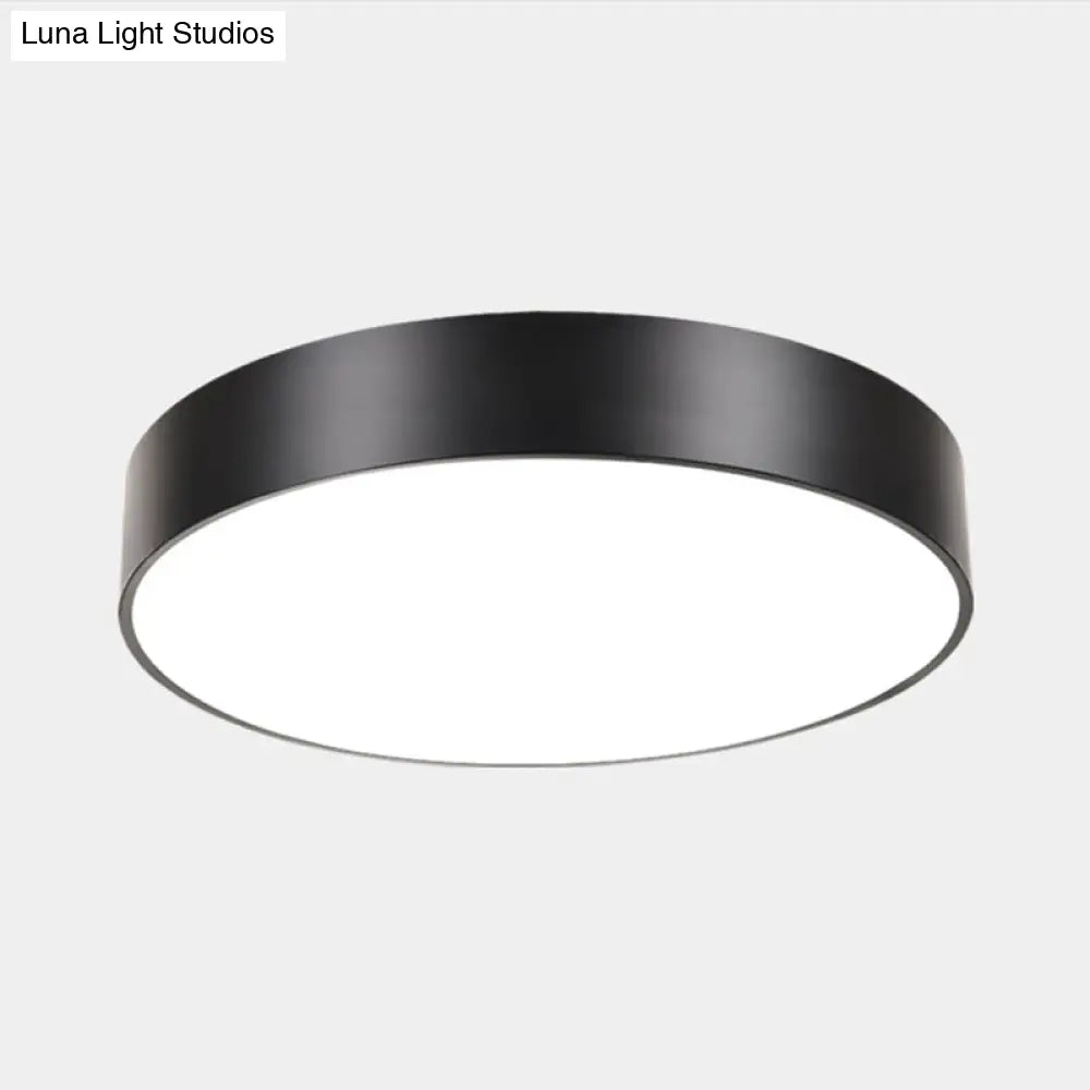 Minimalist Geometric Metal Led Ceiling Mount Light For Offices