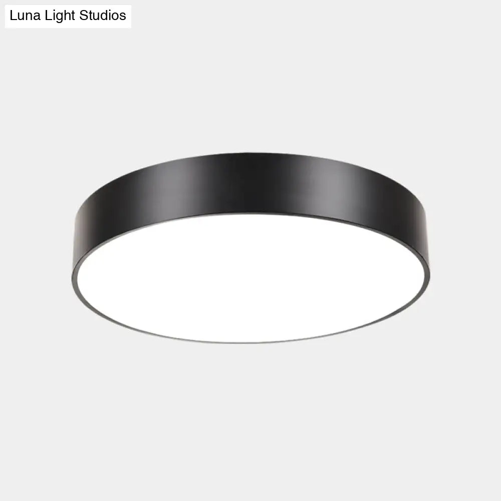 Minimalist Geometric Metal Led Ceiling Mount Light For Offices