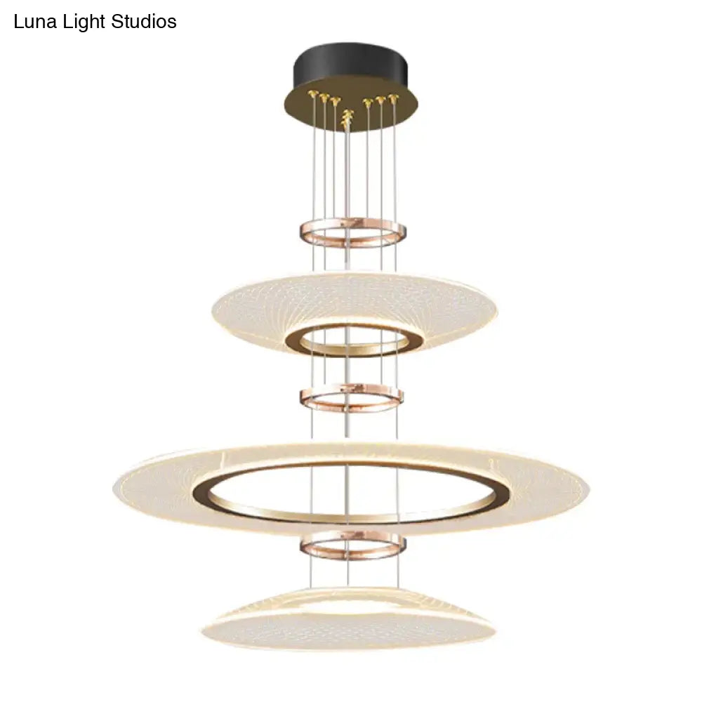 Mira Modern White LED Aluminum Chandelier Pendant Light for Living Room & Hotels chandelier