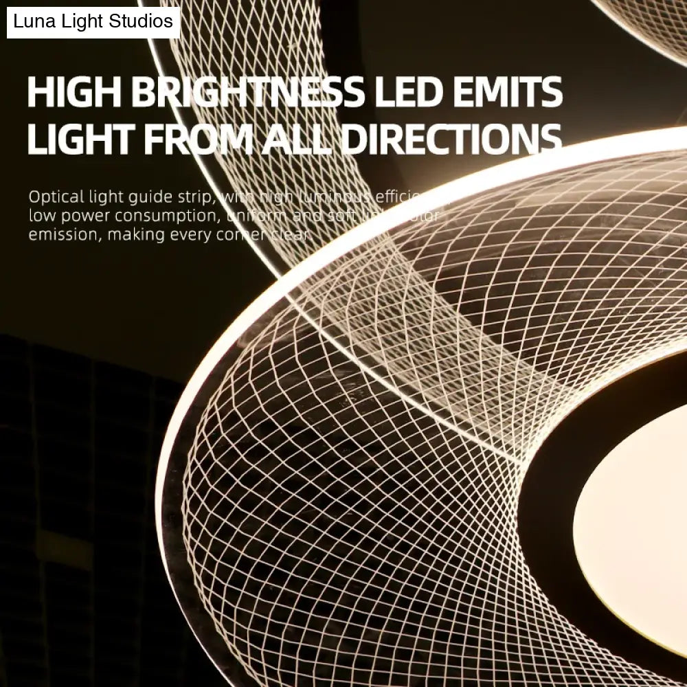 Mira Modern White LED Aluminum Chandelier Pendant Light for Living Room & Hotels chandelier