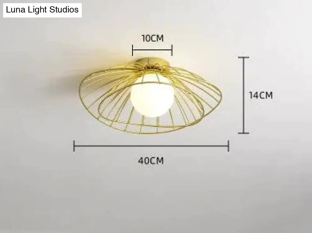 Modern And Simple Cloakroom Light Entrance Porch Lamp Corridor Double Gold / White Light Ceiling