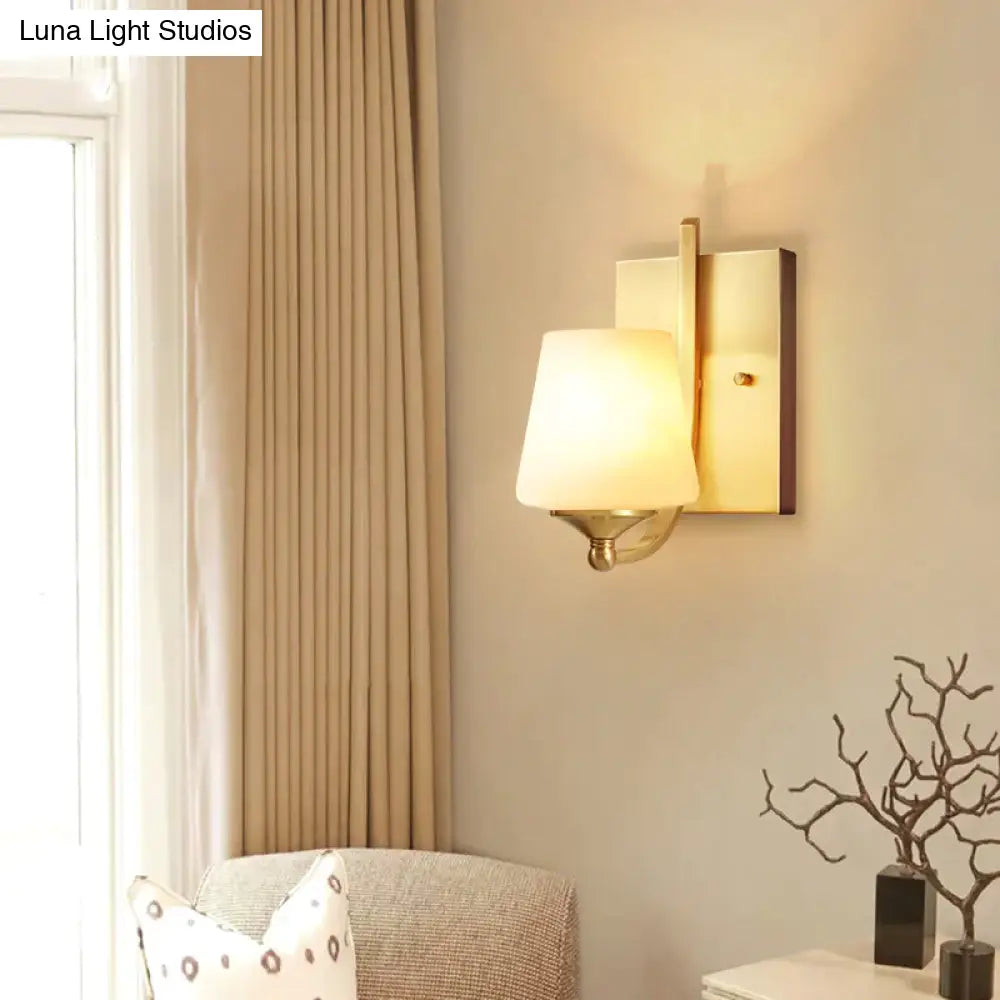 Modern Minimalist Creative Living Room Lamp Bedroom Headlight Aisle Copper Wall Lamp Copper Wall Lamps