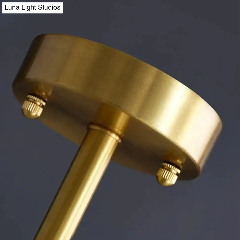 Modern Minimalist Home Living Room Full Copper Ceiling Lamp