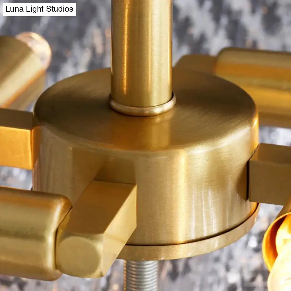 Modern Minimalist Home Living Room Full Copper Ceiling Lamp