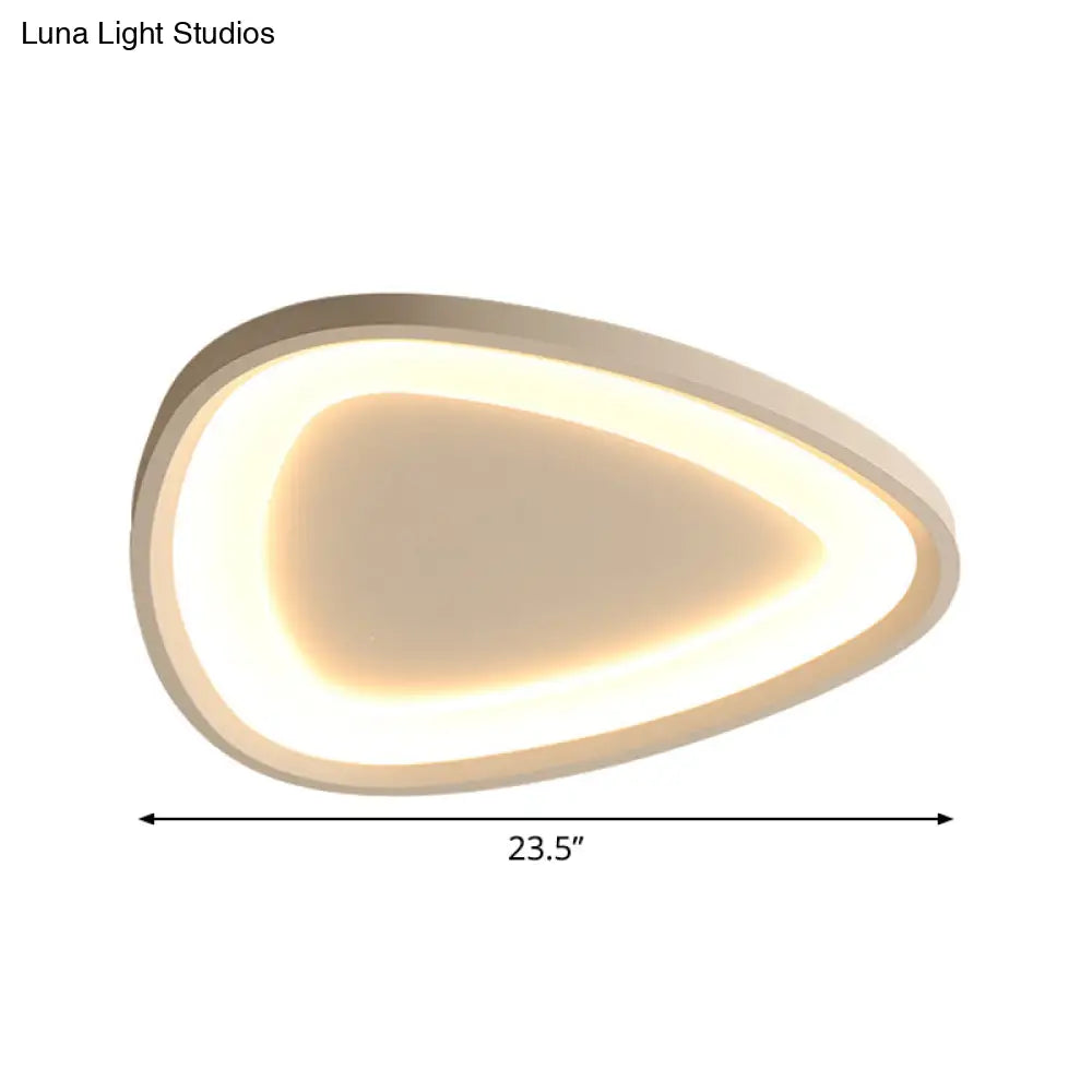 Modern Raindrop Led Ceiling Light In Warm/White For Kitchen - 18’/23.5’ W