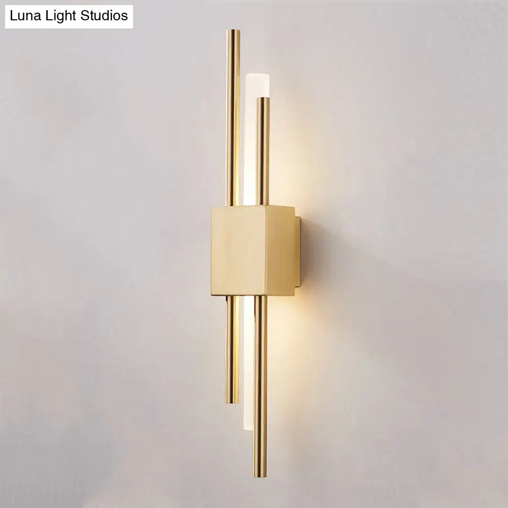 Modern Rod Wall Light With Led Acrylic Sconce For Stairways.