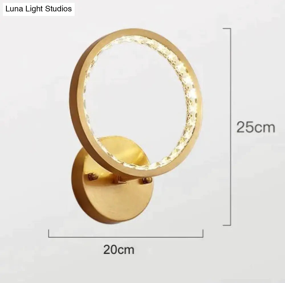 Modern Simple Bedroom Bedside Copper Wall Lamp Copper / WithLED light source Copper Wall Lamps