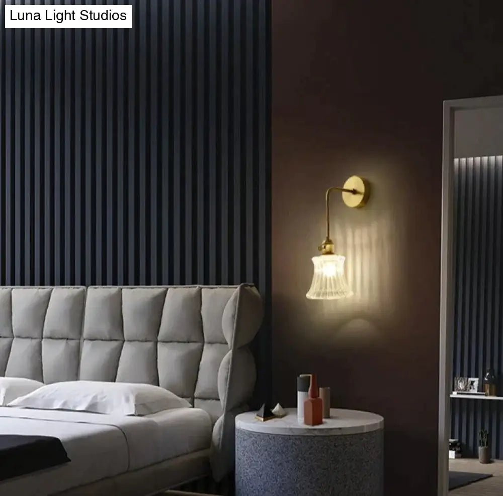 Modern Simple Nordic Living Room Bedroom Copper Wall Lamp Copper Wall Lamps