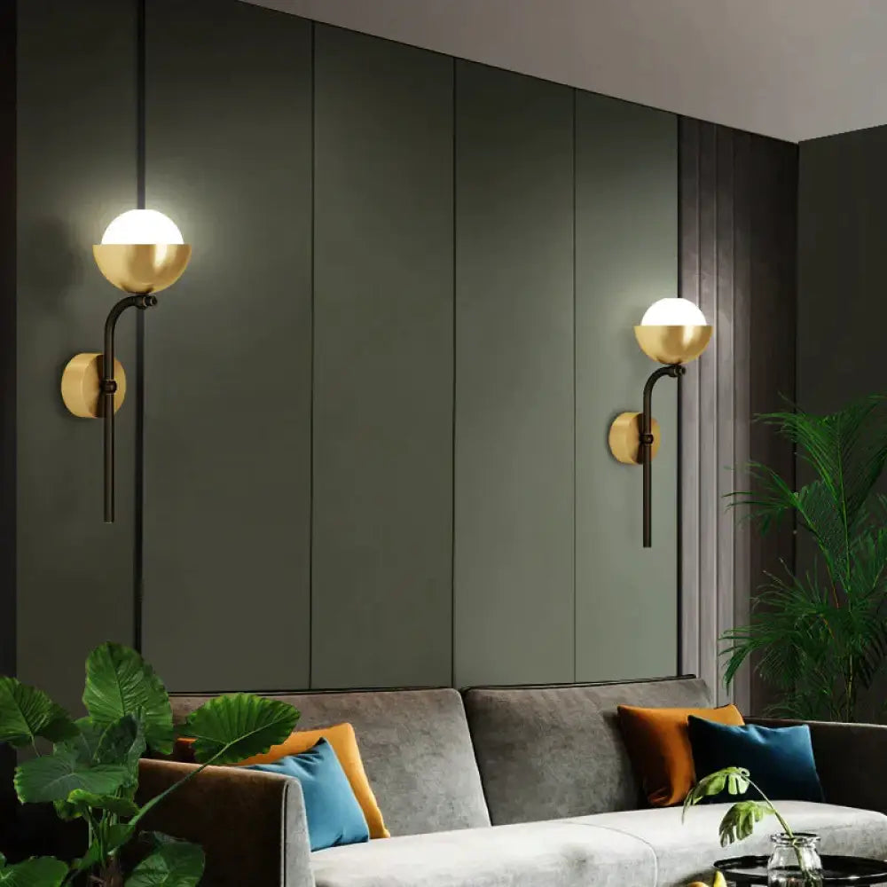 Modern Simple Room Corridor Living Room Copper Wall Lamp Copper Wall Lamps