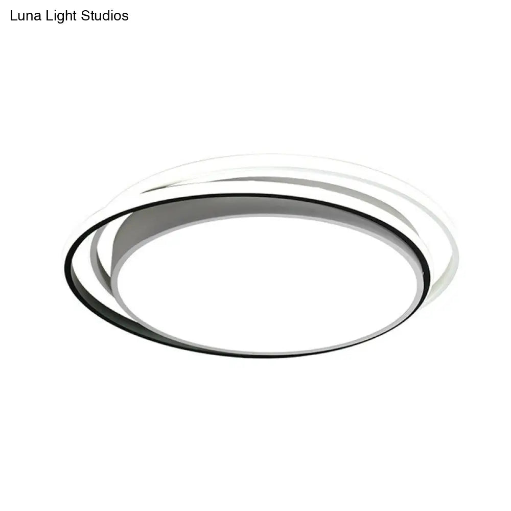 Modern Ultrathin Led Flush Mount Acrylic Round Ceiling Light For Living Room