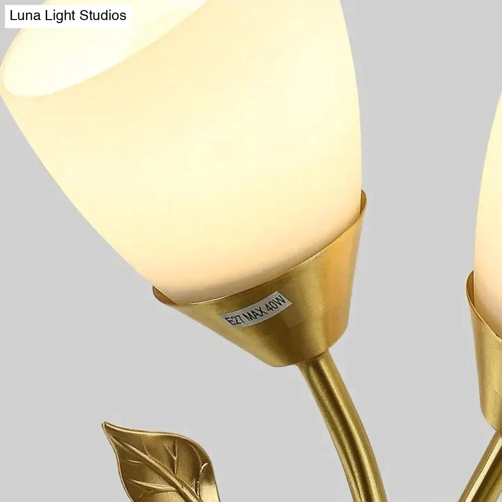 Nordic Flower Living Room Stairs Bedroom Bedside Copper Wall Lamp Copper Wall Lamps