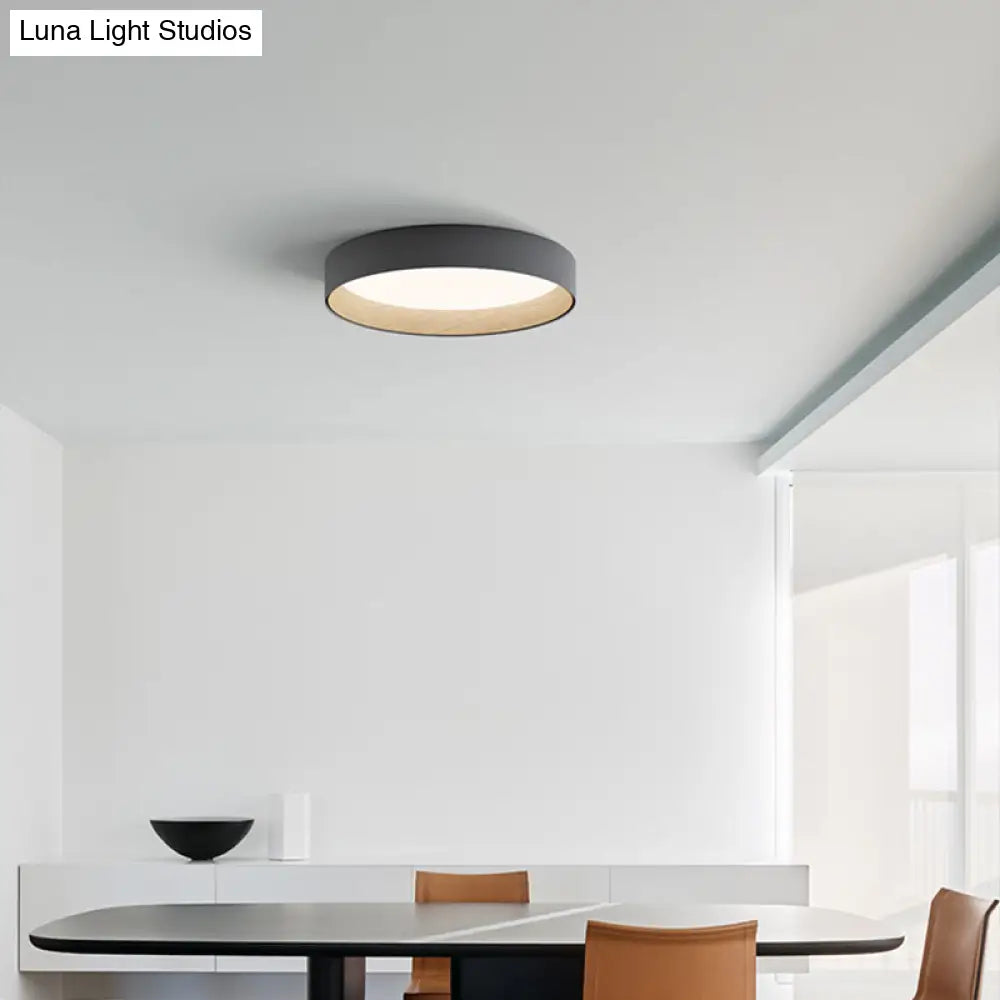 Nordic Led Ceiling Flush Mount Lamp With Acrylic Diffuser For Kitchen