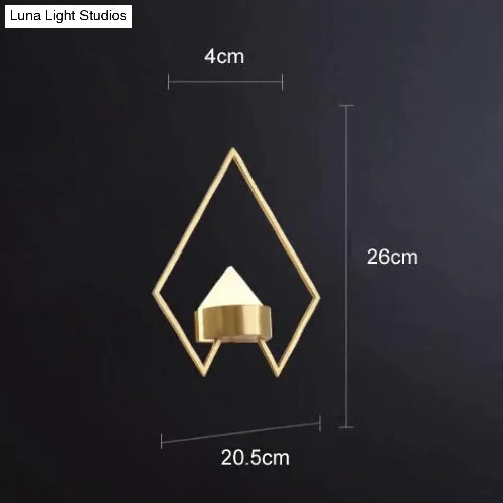 Nordic Living Room Background Copper Wall Lamp A Lamps