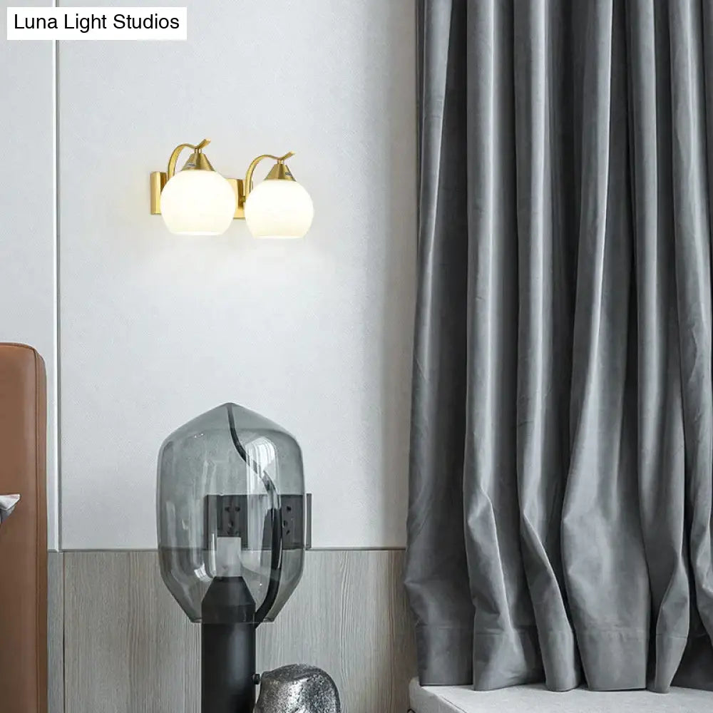 Nordic Living Room Background Wall Bedroom Copper Wall Lamp Copper Wall Lamps