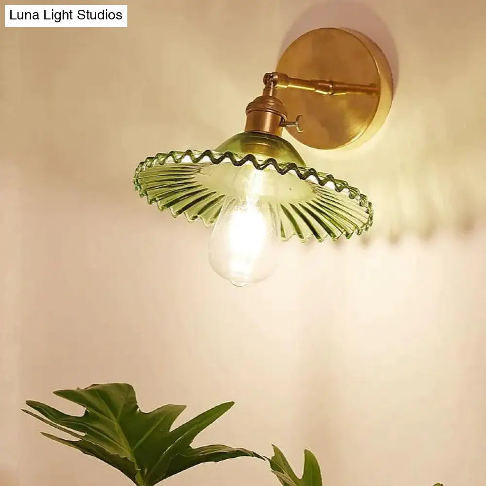 Nordic Retro Livingroom Bedroom Bedside Full Copper Wall Lamp Copper Wall Lamps