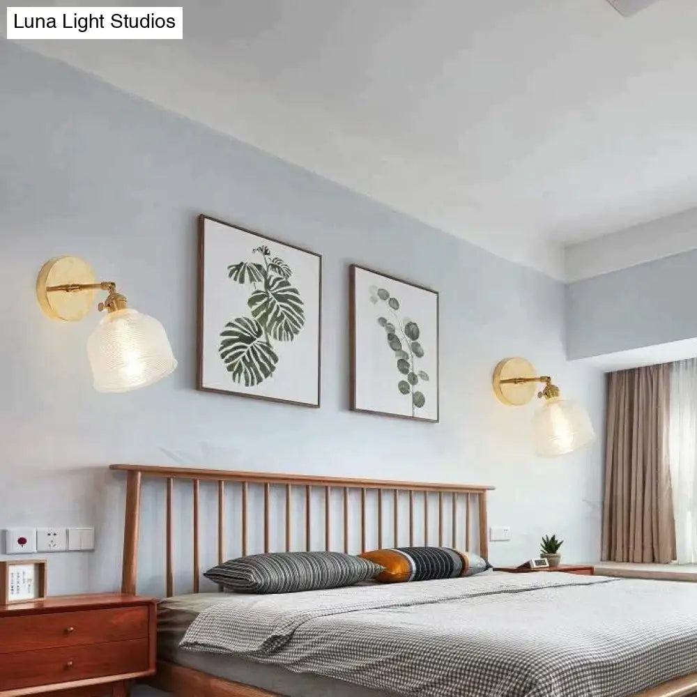 Nordic Retro Livingroom Bedroom Bedside Full Copper Wall Lamp Copper Wall Lamps