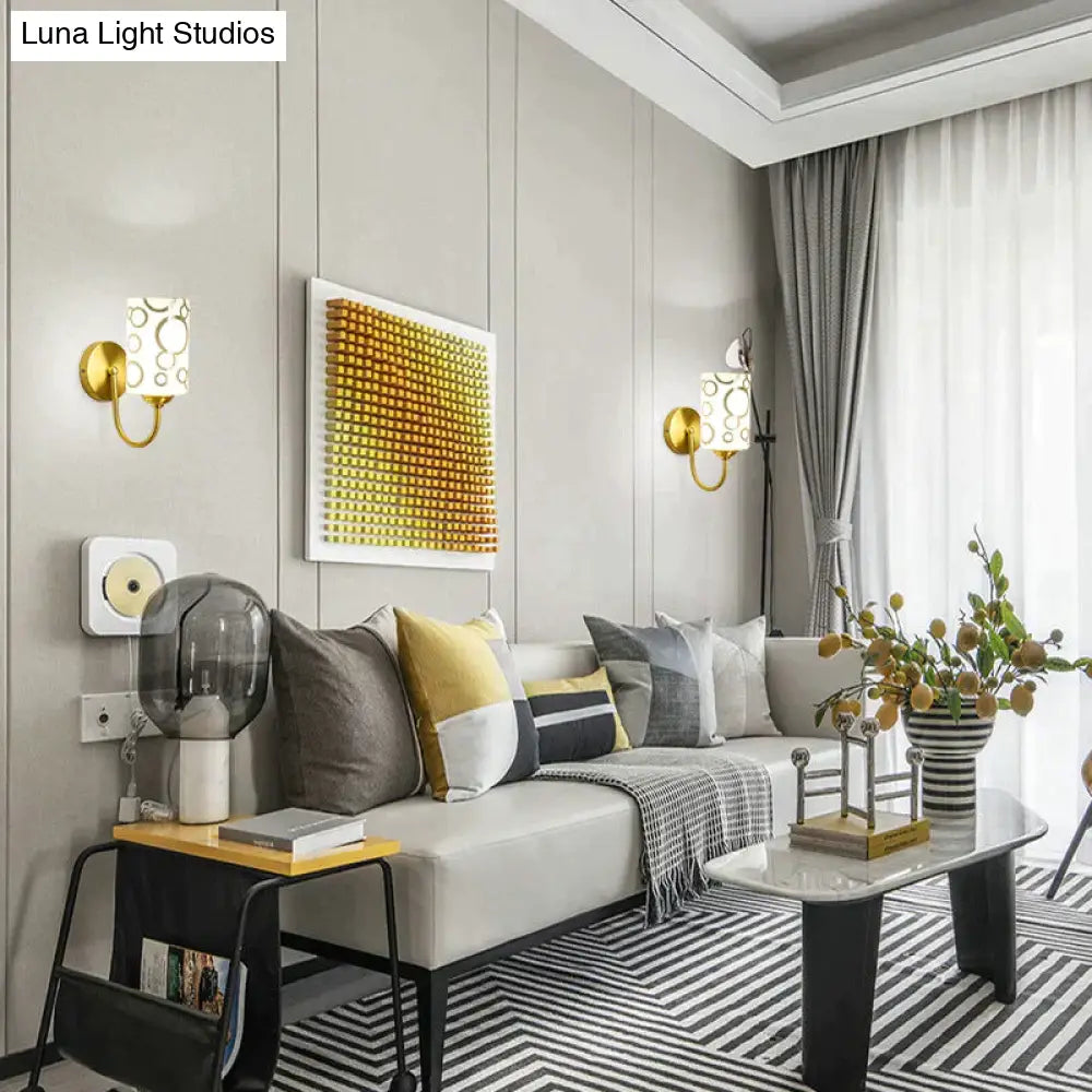 Nordic Simple Living Room Background Wall All Copper Wall Lamp Copper Wall Lamps