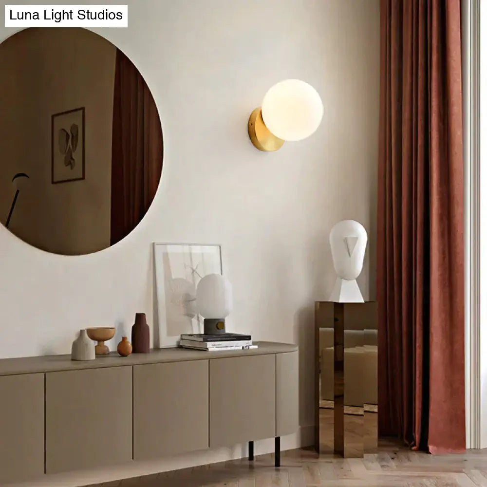 Nordic Simple Planet All Copper Wall Lamp Including light source Copper Wall Lamps