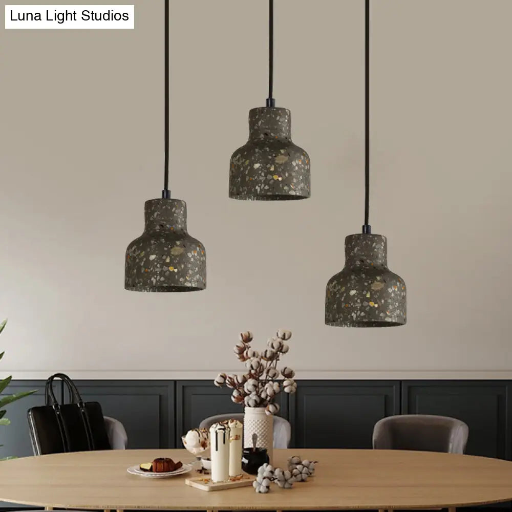 Nordic Terrazzo Hanging Lamp - Black/Red/Pink With Down Lighting Pendant Perfect For Dining Table 1