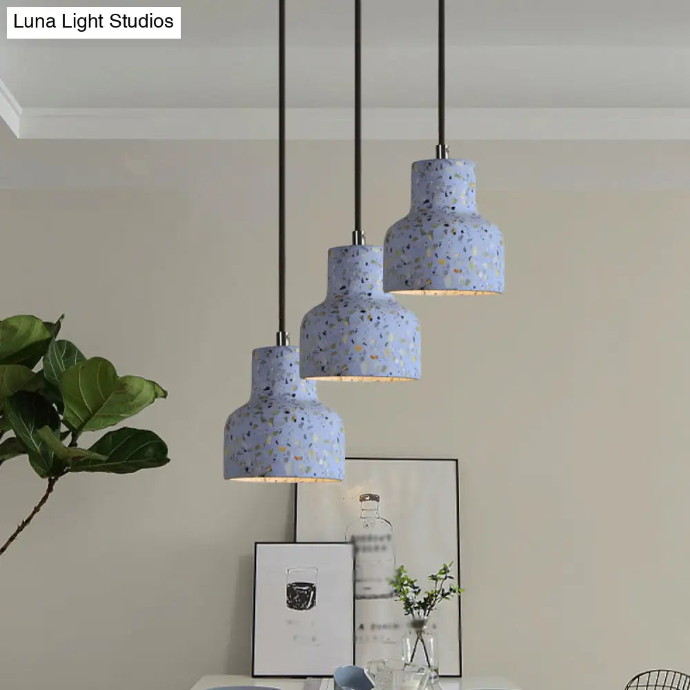 Nordic Terrazzo Hanging Lamp - Black/Red/Pink With Down Lighting Pendant Perfect For Dining Table 1