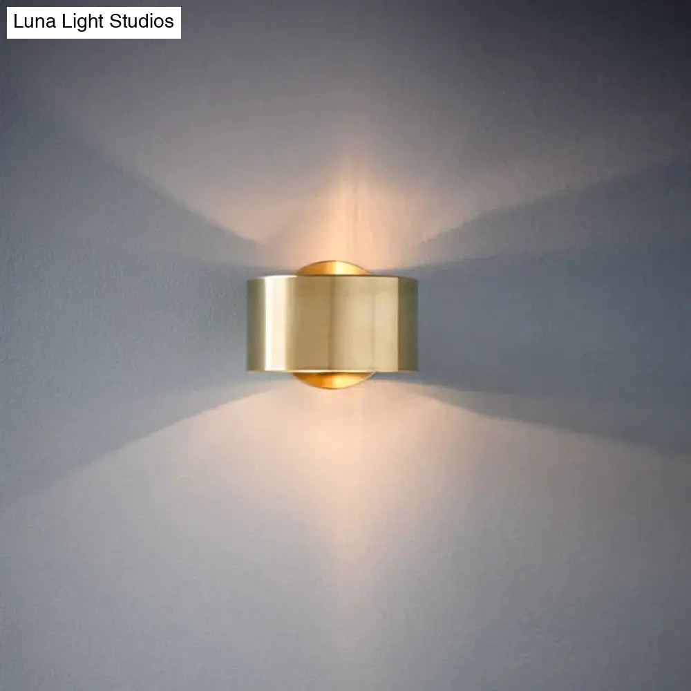 Post Modern Dining Room Bedroom Bedside Hotel Fashion Simple Creative Small Copper Wall Lamp Lamps