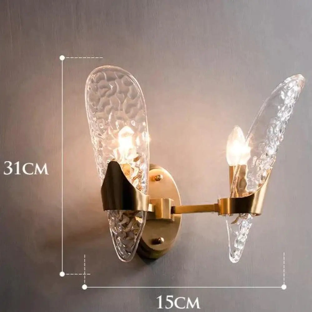 Retro Light Luxury Nordic All Copper Wall Lamp Double / Without light source Copper Wall Lamps