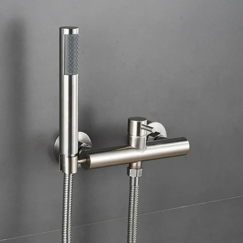 Rose Gold Bathroom Shower Faucet Set Wall Mounted Brush Gold Shower Faucet Black Bathroom Cold And Hot Bath And Shower