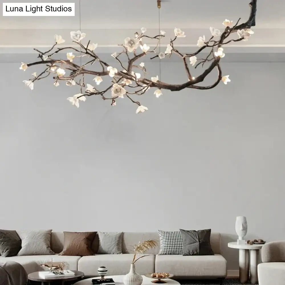 Seraphina Nordic Branch LED Chandelier Dimmable Chrome Pendant Light chandelier
