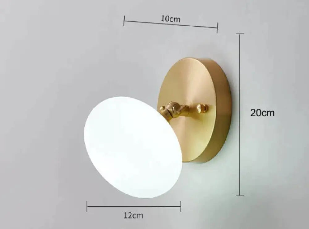 Simple Nordic Wind Bedroom Bedside Corridor Copper Wall Lamp B / No bulb Copper Wall Lamps