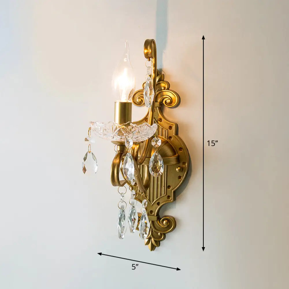 Crystal Candle Wall Sconcenull