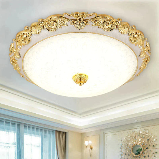 Creative Romantic Led Bedroom Ceiling Lamp 40Cm / Tricolor Dimming