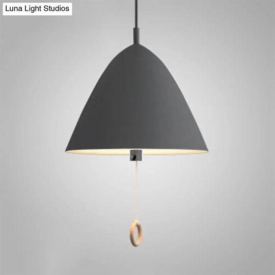 10.5/13/16 Wide Umbrella Pendant Light With Cone Shade - Modern Metal Hanging Lamp For Hotel Kitchen