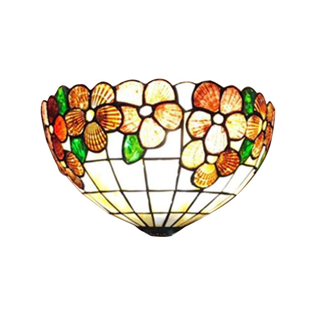 Shell Flower Wall Sconce - Lodge Style Lighting For Living Room