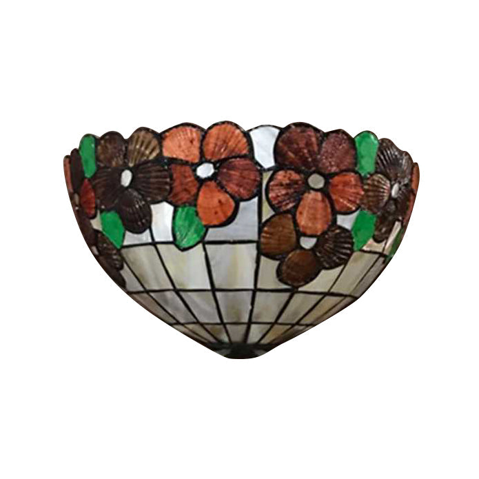 Shell Flower Wall Sconce - Lodge Style Lighting For Living Room