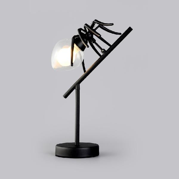 Vintage Metal Spider Accent Lamp - Bedside Table 1-Light