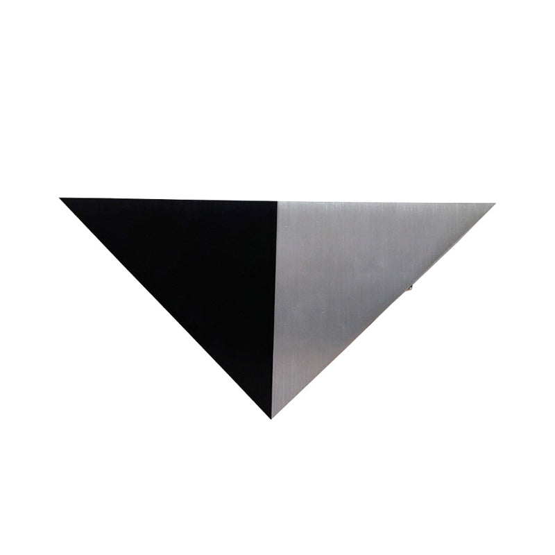 Introducing Our Metal Minimalism Pyramid Wall Lamp Kit - Rgb Led Mounted Light In Sleek Black &