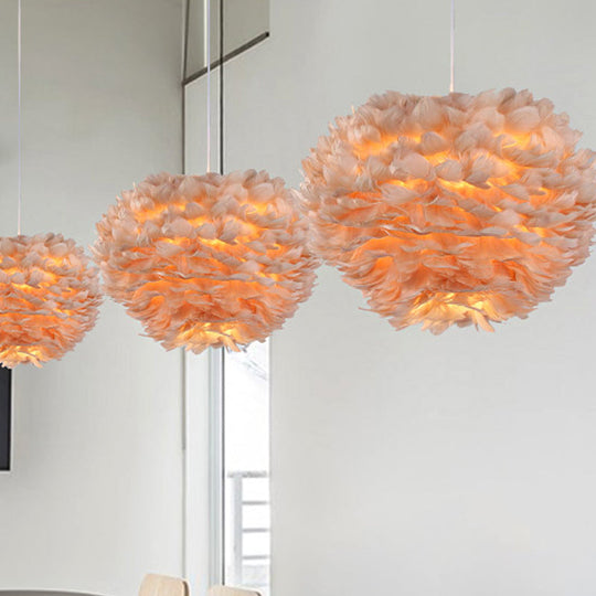 Feather Pendant Light with Modern Style Shade - Ceiling Light Fixture