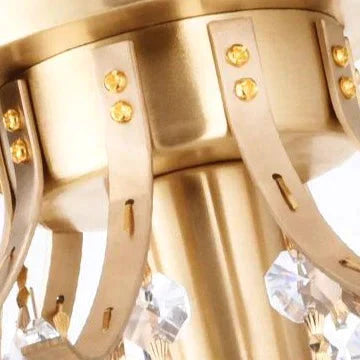 Creative European Crystal Road Lamp Copper Ceiling